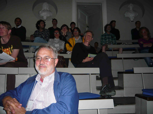 The audience with Roger Malina and Thomas Söderqvist