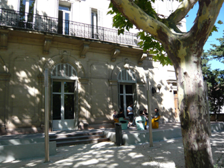 Break under the plane trees